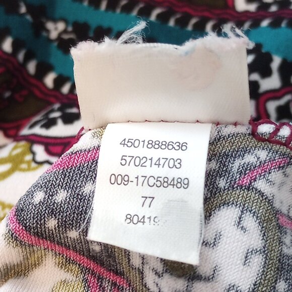 Chico's Sublime Paisley Ruffle Boho Top - Picture 8 of 9